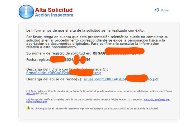 Justificante